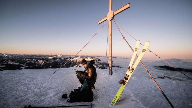 Skitour Großer Ötscher Gipfel, © Gerald Demolsky 